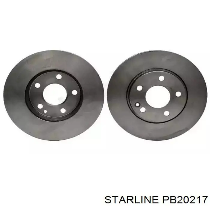 PB20217 Starline диск тормозной передний