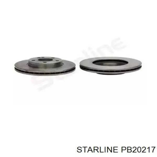 Диск гальмівний передній PB20217 Starline