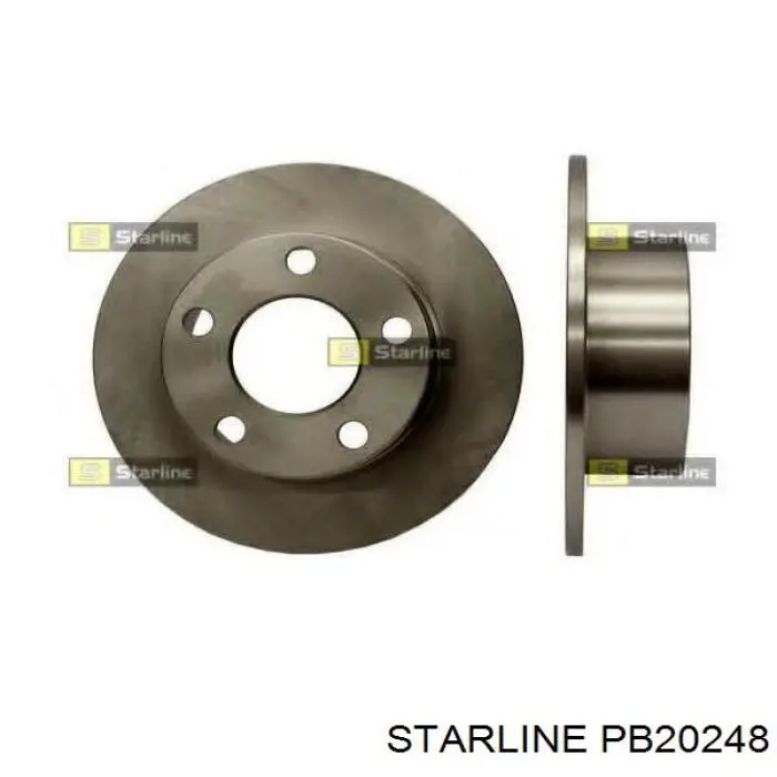 Передние тормозные диски PB20248 Starline