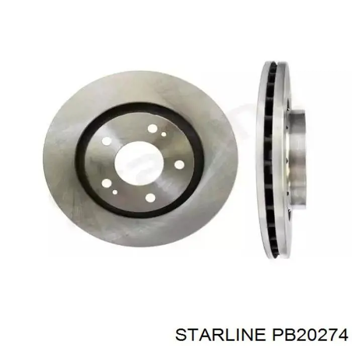 PB20274 Starline диск тормозной передний