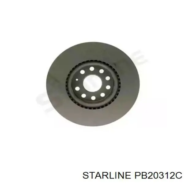 Передние тормозные диски PB20312C Starline