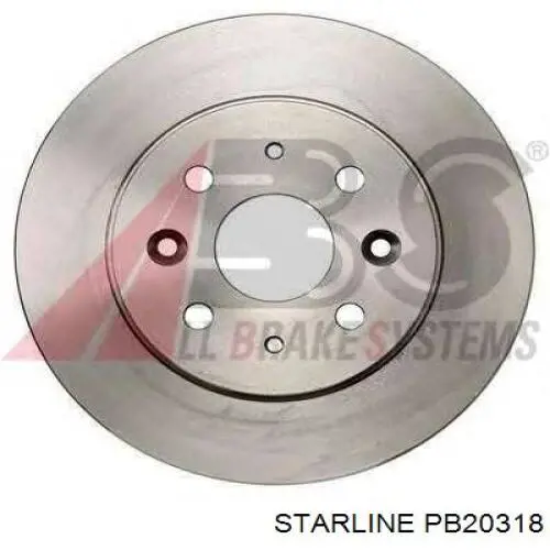 PB 20318 Starline диск тормозной передний