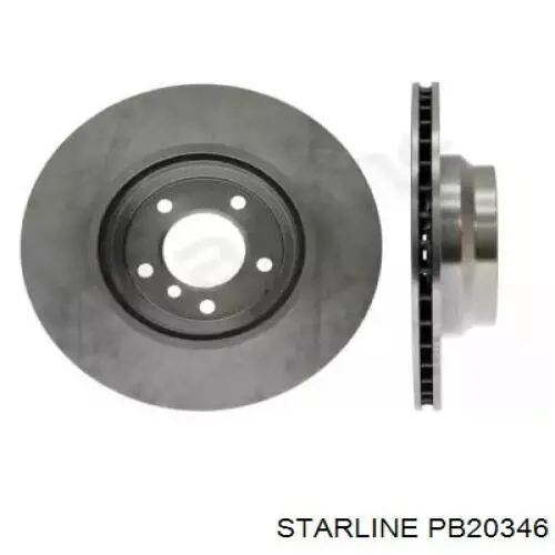 PB20346 Starline диск тормозной передний