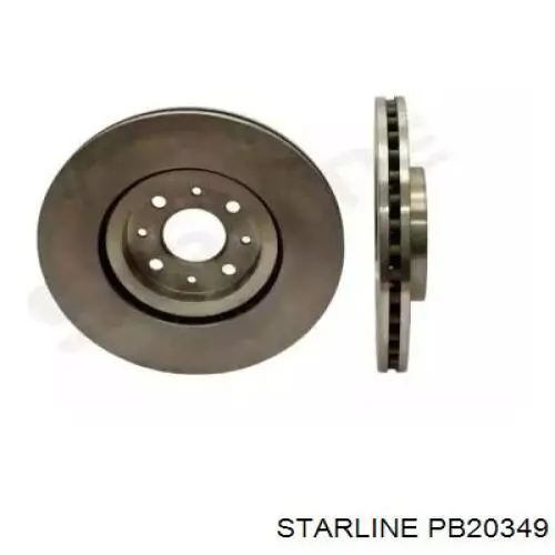 PB20349 Starline диск тормозной передний