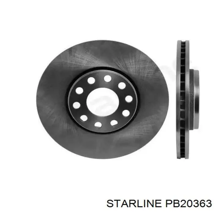 PB 20363 Starline диск тормозной передний