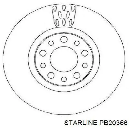 Купить PB20366 Starline Ротор тормозной