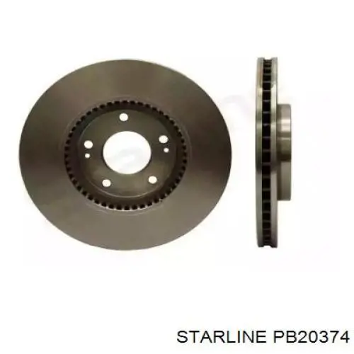 PB20374 Starline Диск тормозной передний