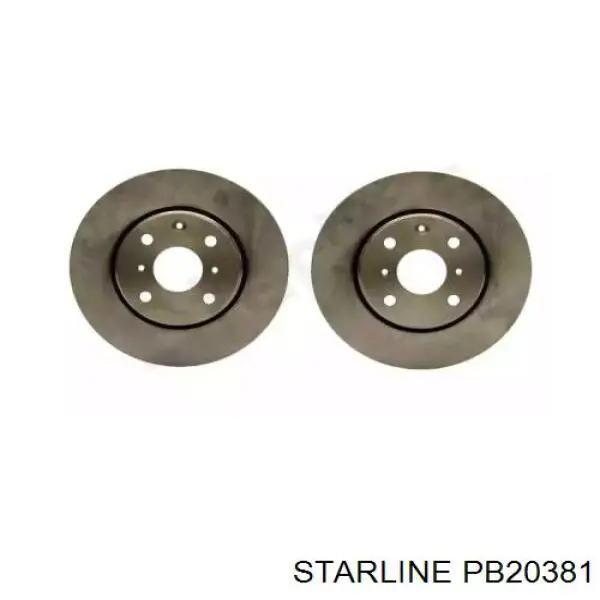 PB 20381 Starline передние тормозные диски