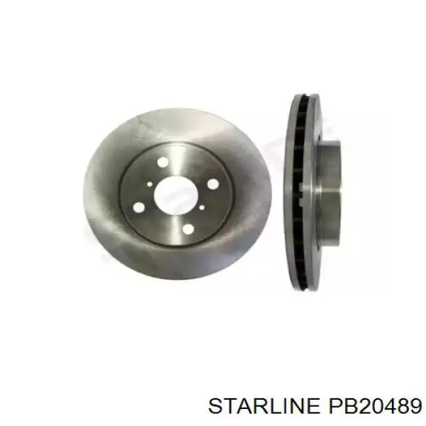 PB 20489 Starline диск тормозной передний
