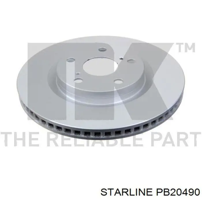 PB20490 Starline Диск тормозной передний