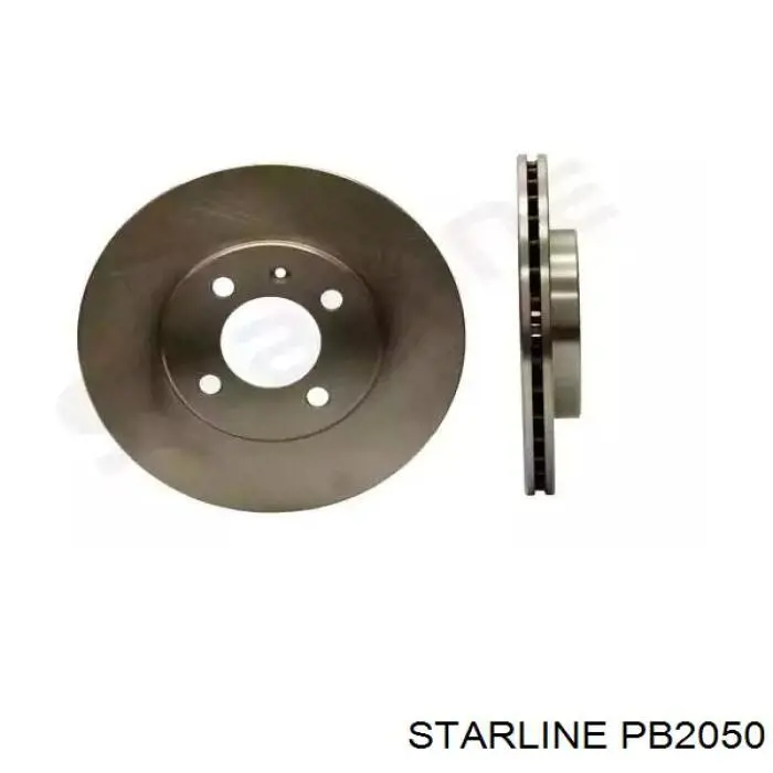 PB2050 Starline диск тормозной передний