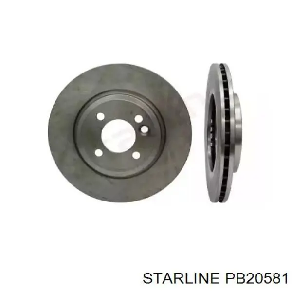 PB 20581 Starline передние тормозные диски