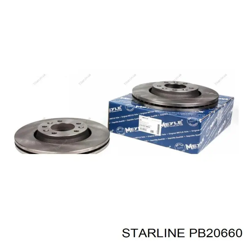 PB 20660 Starline диск тормозной передний