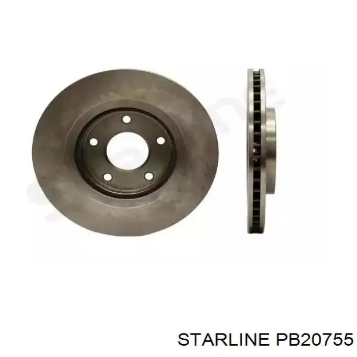PB20755 Starline диск тормозной передний