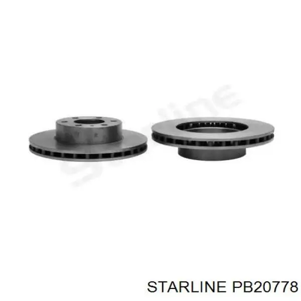 PB 20778 Starline диск тормозной передний