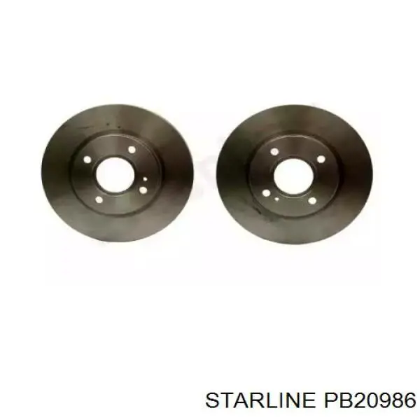 PB 20986 Starline диск тормозной передний