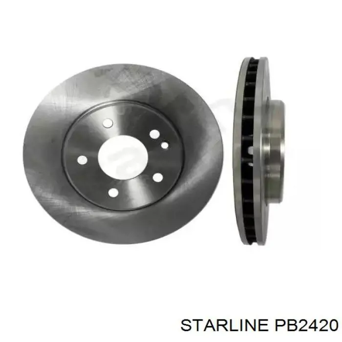 PB2420 Starline disco do freio dianteiro