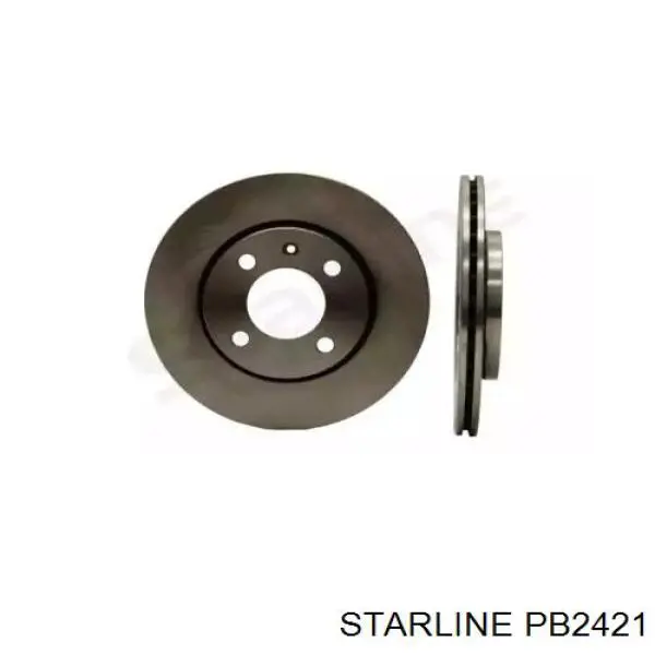 PB 2421 Starline диск тормозной передний