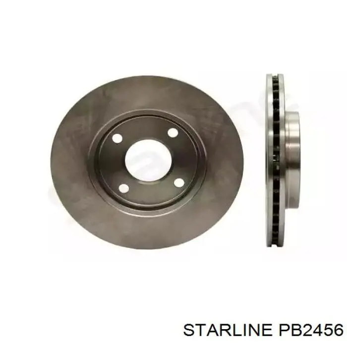 PB2456 Starline диск тормозной передний