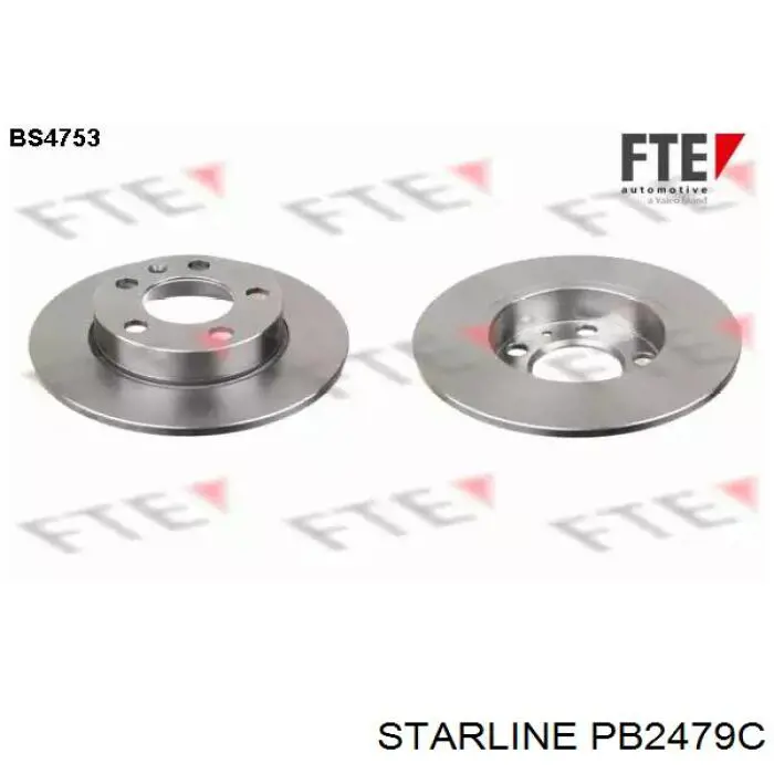 Тормоз дисковый передний Starline PB2479C цена, от 26.88 USD