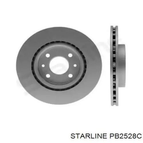 Передние тормозные диски PB2528C Starline