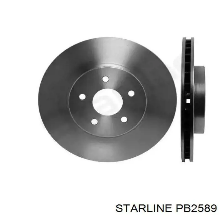 PB2589 Starline диск тормозной передний