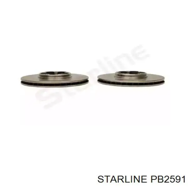Передние тормозные диски PB2591 Starline