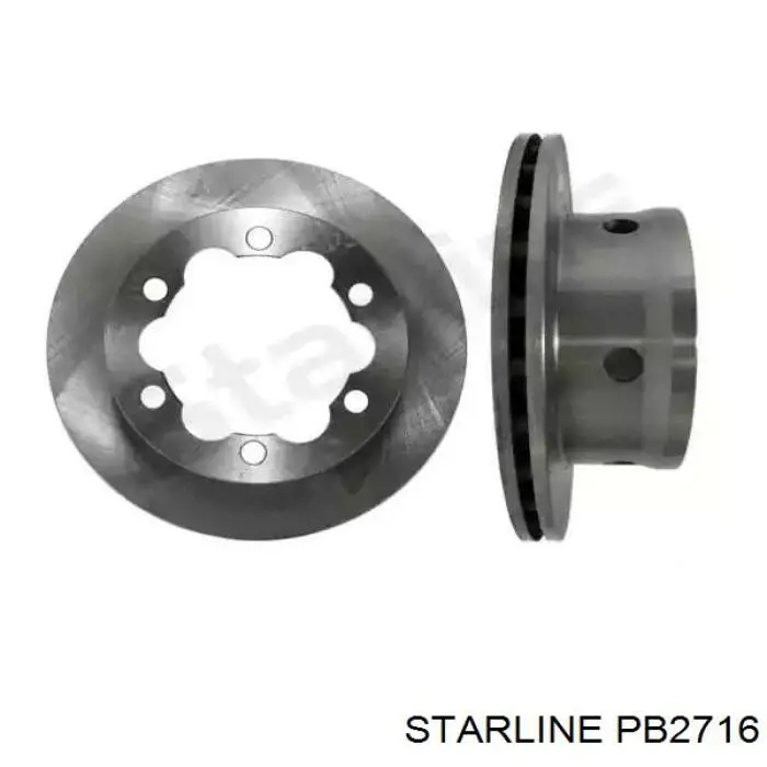 PB2716 Starline диск тормозной задний