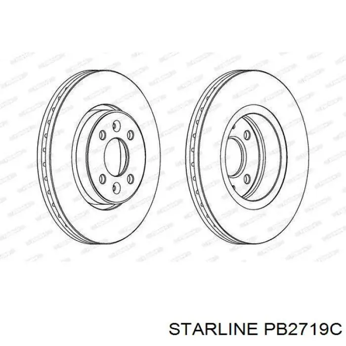 PB2719C Starline Диск тормозной передний