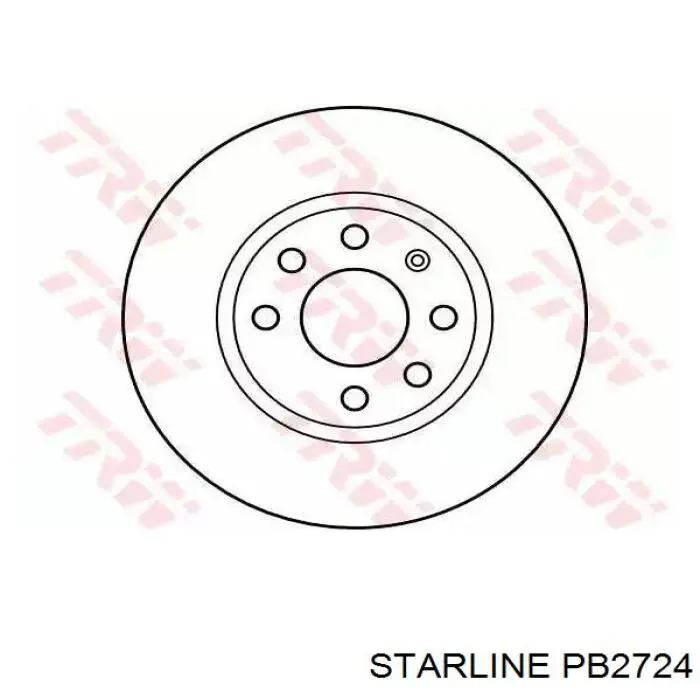 Передние тормозные диски PB2724 Starline