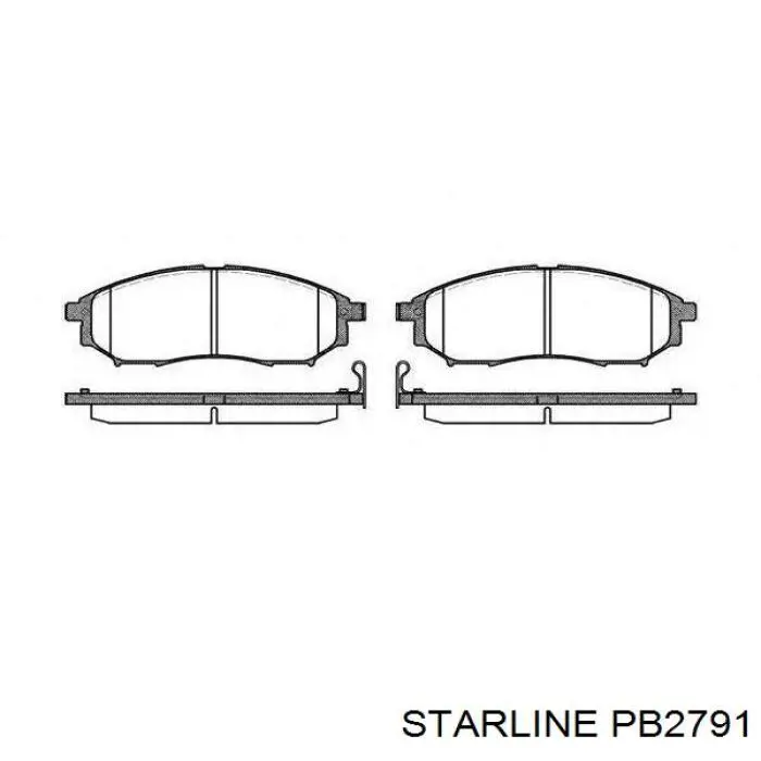 PB2791 Starline Дисковый тормоз