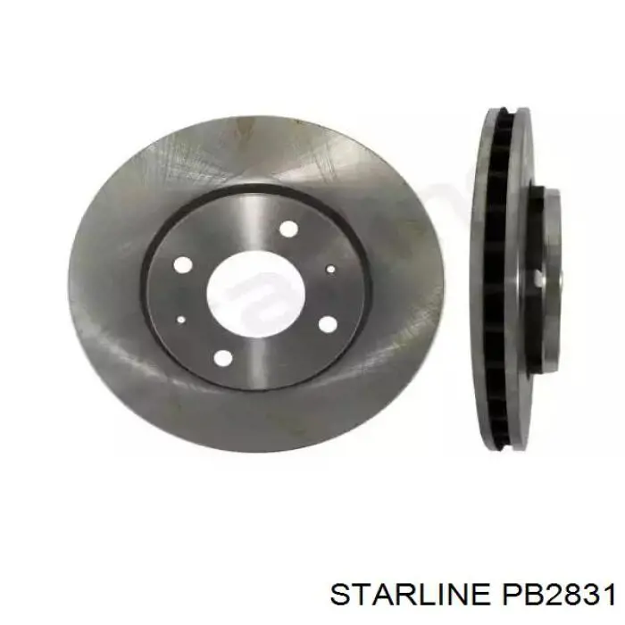 PB2831 Starline диск тормозной передний