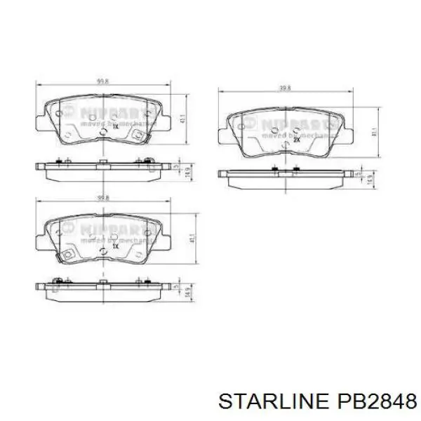 Тормоз дисковый передний Starline PB2848 цена, от 17.13 USD