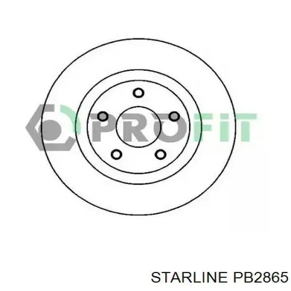Тормоз дисковый передний Starline PB2865 цена, от 28.01 USD