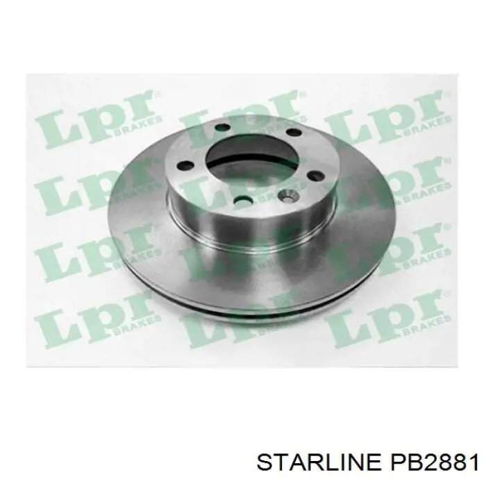 Передние тормозные диски PB2881 Starline