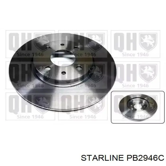 PB2946C Starline Диск тормозной передний