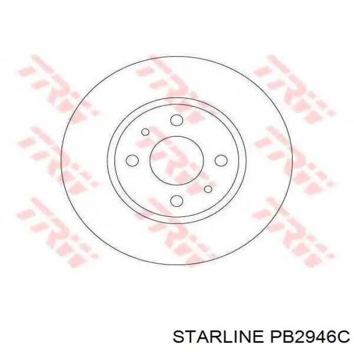 Тормоз дисковый передний Starline PB2946C цена, от 24.11 USD