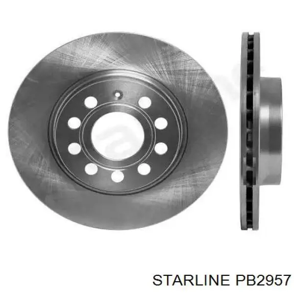 PB2957 Starline диск тормозной передний