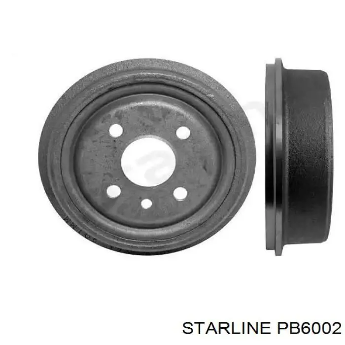 PB6002 Starline барабан тормозной задний