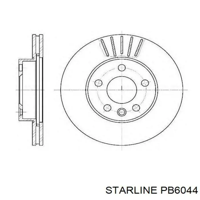 Тормозной барабан PB6044 Starline