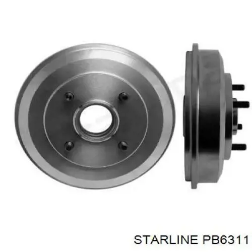 PB6311 Starline Тормозной барабан