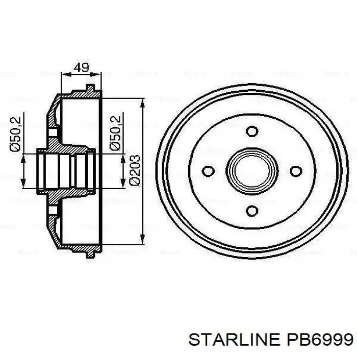 Купить 2923S ABS Тормозной барабан