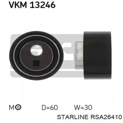 Ролик натяжителя ремня газораспределения Starline RSA26410 цена, от 16.65 USD