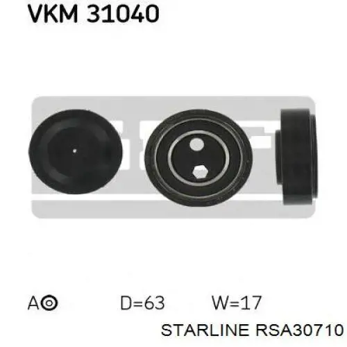 Натяжной ролик Starline RSA30710 цена, от 19.55 USD