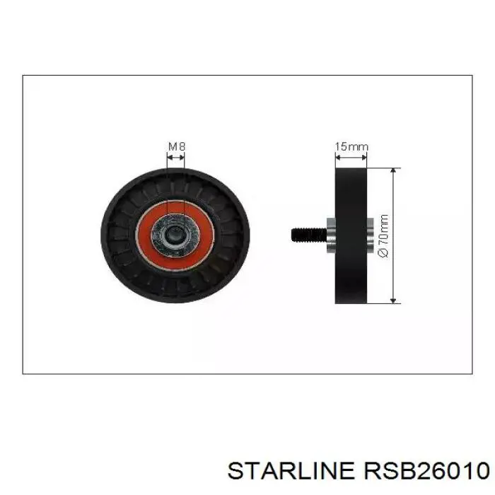 RSB26010 Starline Ролик натяжителя ремня агрегатов