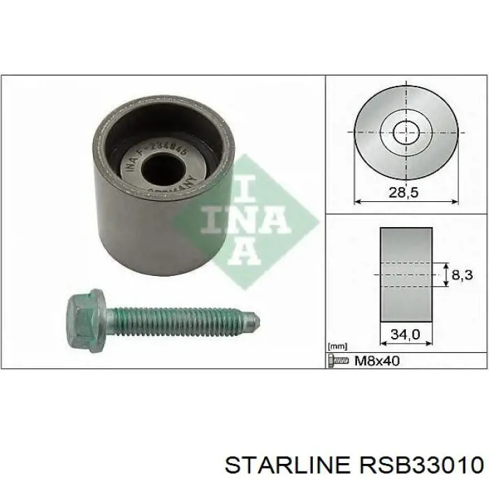 Паразитный ролик RSB33010 Starline