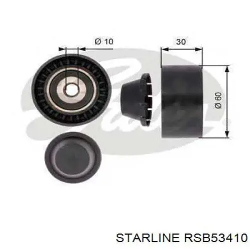 RSB53410 Starline Ролик приводного ремня, паразитный