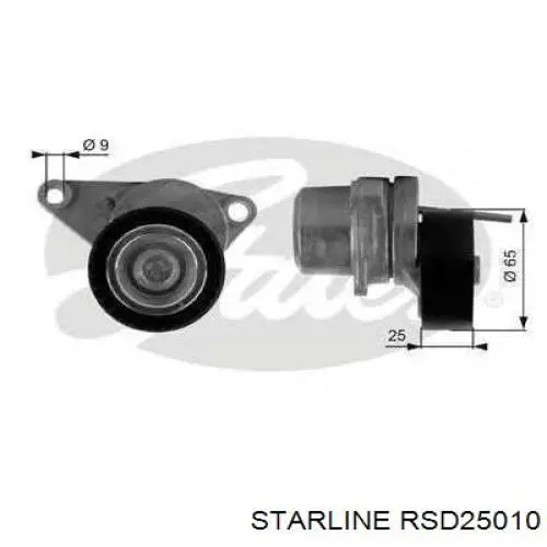 Роликовий модуль натяжителя ремня Starline RSD25010 цена, от 42.07 USD