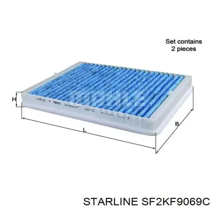 Filtro de habitáculo SF2KF9069C Starline