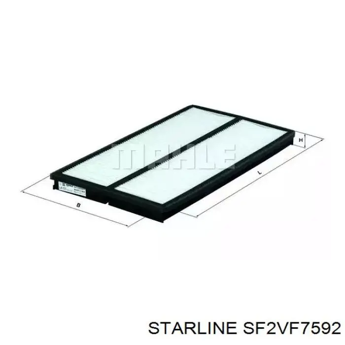 Воздушный фильтр SF2VF7592 Starline